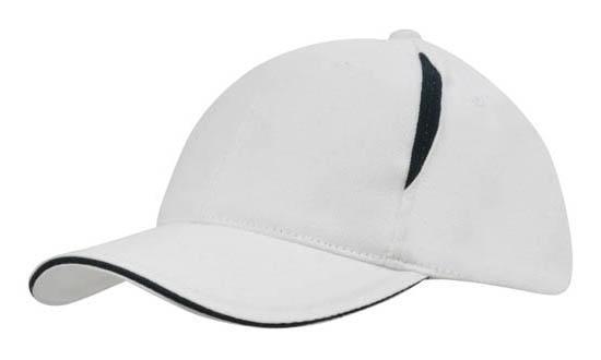 Headwear Brushed Heavy Cotton with Crown Inserts & Sandwich Cap (4092)