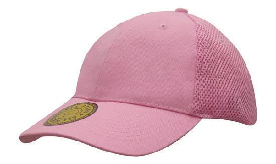 Headwear-Headwear  Sandwich Mesh with Dream Fit Styling Cap-Pink / Free Size-Uniform Wholesalers - 4