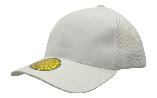 Headwear-Headwear  Sandwich Mesh with Dream Fit Styling Cap-White / Free Size-Uniform Wholesalers - 5