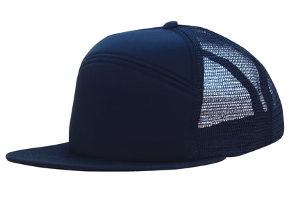 Headwear Foam Front A Frame Cap with Mesh Back (4159)