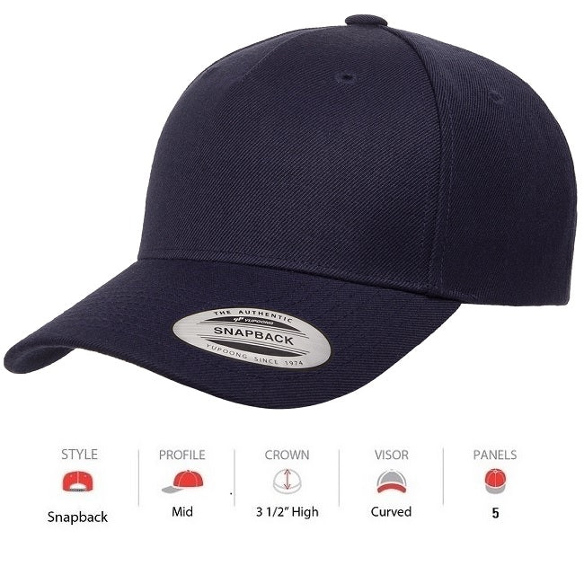 Yupoong Classics 5 Panel (5789M) – Cap Wholesalers